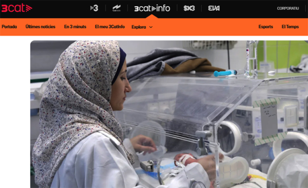 Una enefenera del MSF atend a un Hospital de Gaza